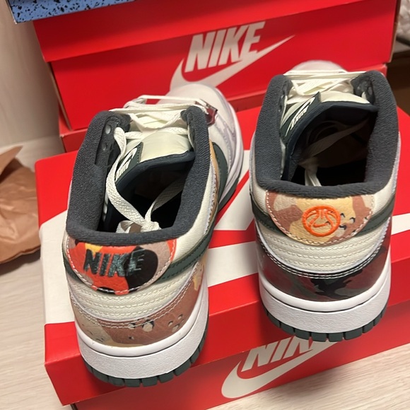 Brand new sz10 Nike Dunk Low SE ‘Sail Multi Camo’ w/ box - Picture 4 of 6